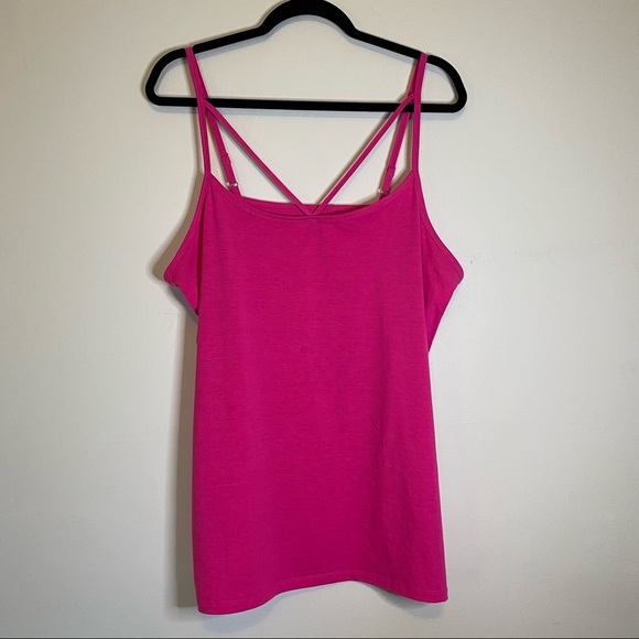 ✨torrid hot pink strappy tank top✨ - Picture 1 of 3